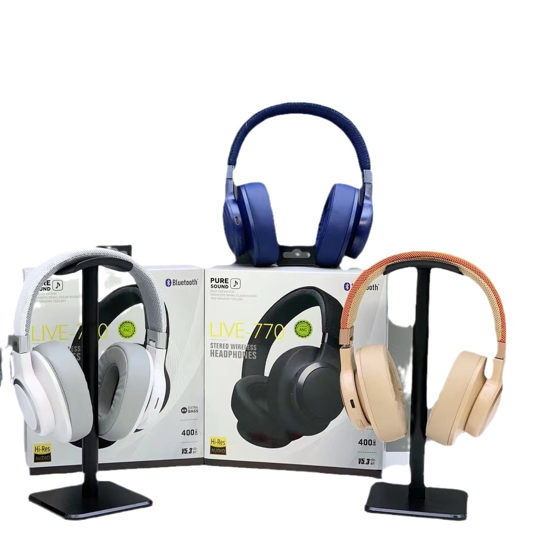 Nuevos productos de comercio electrónico LIVE770 auriculares ANC activamente redujo el ruido auriculares de juego auriculares Bluetooth auriculares al por mayor