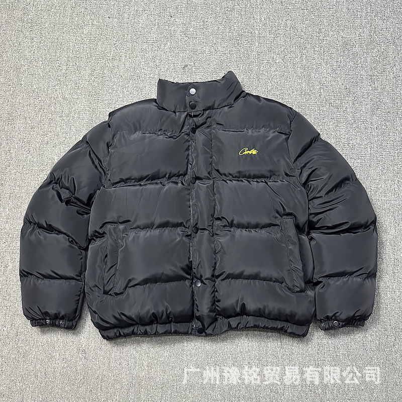 跨境实拍秋冬男士加厚潮牌连帽宽松情侣保暖棉服棉衣男女外套批发|undefined