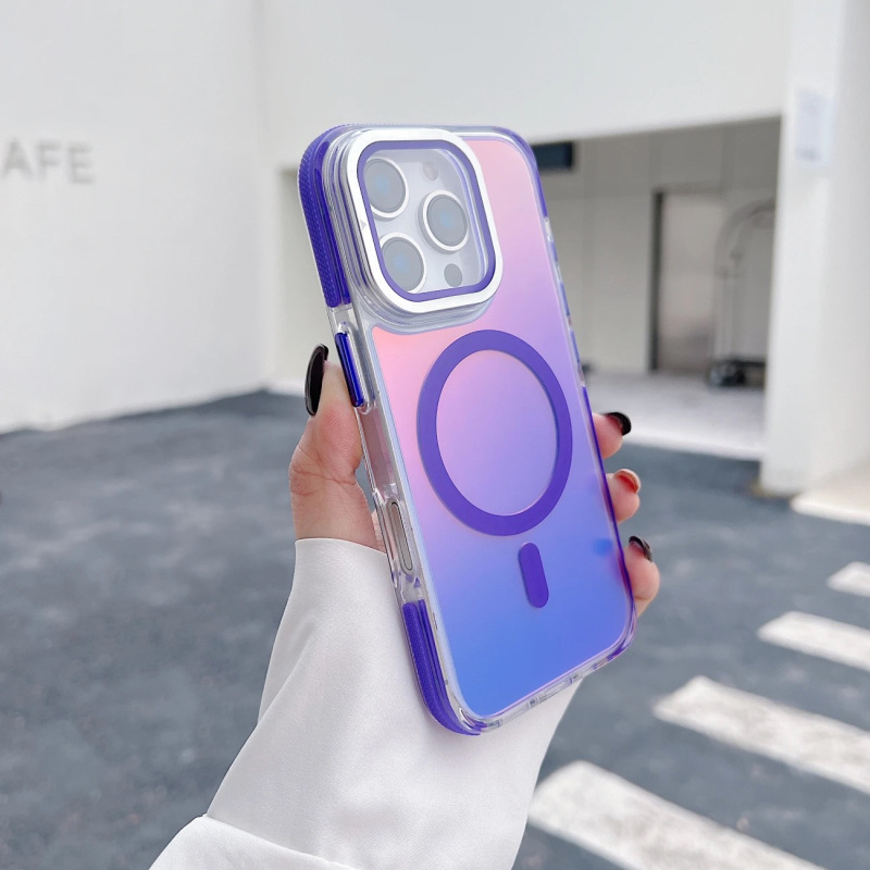 适用于iphone17promax磁吸手机壳变色龙翻盖镜头苹果16防摔保护套|undefined