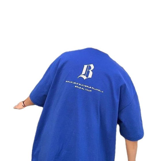 National Trendy T-shirt Instagram Hong Kong Style Trendy Summer Short-sleeved T-shirt Men's Trendy Brand Loose Men's Niche T-shirt All-match Fashion