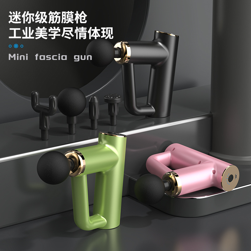 Masajeador de cuello transfronterizo personalizado, masajeador muscular, pistola de masaje por vibración, pistola de fascia tipo pulsera, mini pistola de fascia para hombros y cuello. image 4