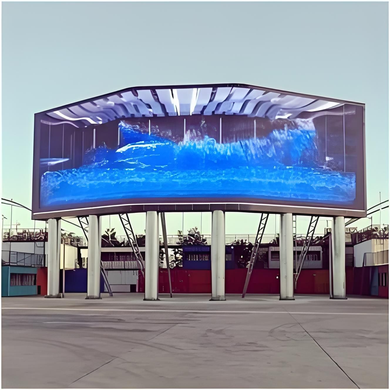 Pantalla LED a todo color al aire libre al aire libre P3P4P8P10 HD impermeable ahorro de energía LED publicidad electrónica pantalla grande