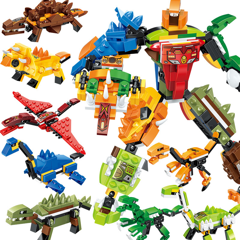 群隆1724机甲8合1  兼容乐高小颗粒积木模型拼装玩具男孩智力组装|ms