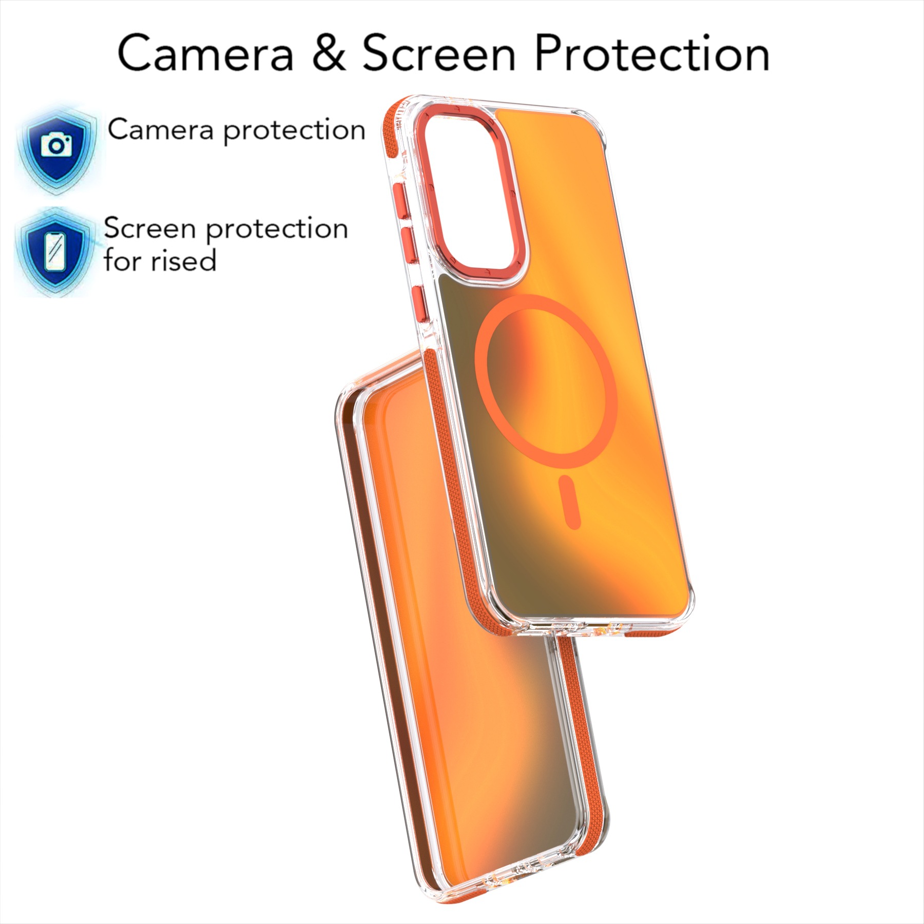 Aplicable a Samsung SAM A17 caja de teléfono móvil color camaleón absorción magnética SAM A56 cubierta acrílica de alta permeabilidad