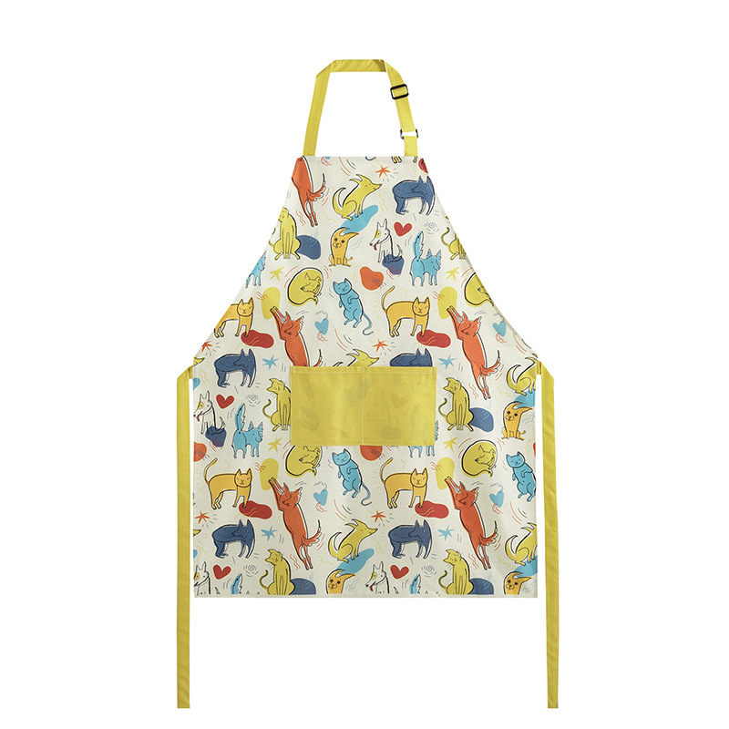 Tigre Año Nuevo en línea celebridad cocina delantal de cocina moda ropa de trabajo a prueba de aceite mono de los hombres de estilo coreano vestido de Liga