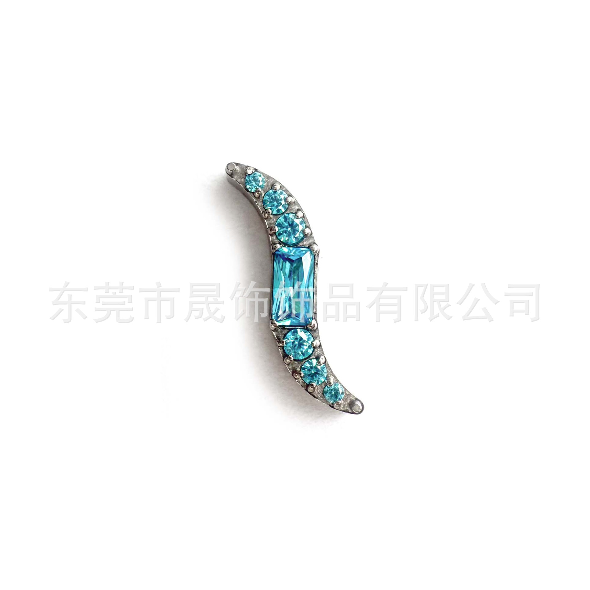 F136钛飞镖耳钉镶锆石耳骨钉G23钛合金内螺纹唇钉穿刺饰品简约