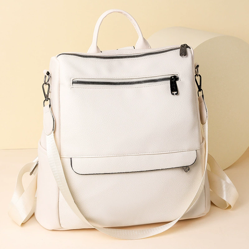 Summer backpack for leisure, capacious school bag, 2023, simple and elegant design, wholesale