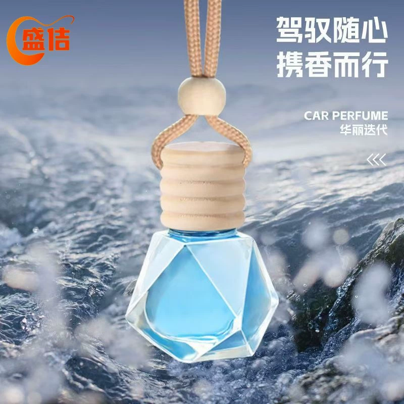 Автомобильный освежитель воздуха, квадратный флакон духов, подвеска на зеркало заднего вида, подвесной парфюм, аромат для салона автомобиля, стойкий легкий аромат