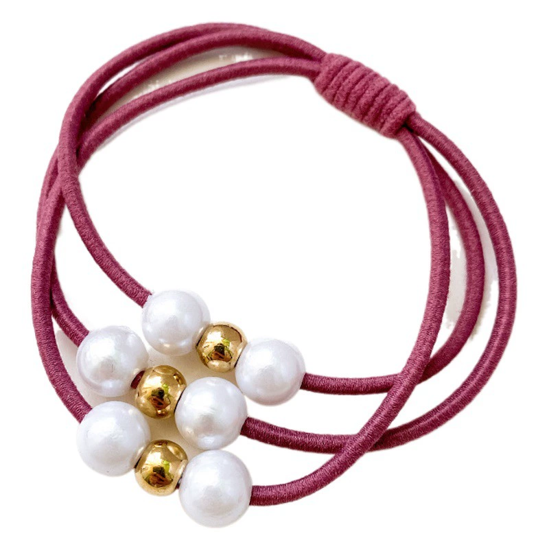 Резинка для волос три в одном корейский стиль девять жемчужная резинка веревка для волос трансграничные Горячие аксессуары для волос Веревка для волос женский Интернет-магазин доставка подарков