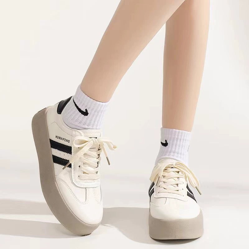 Мягкая подошва увеличивается, туфли Le Fu на толстой подошве