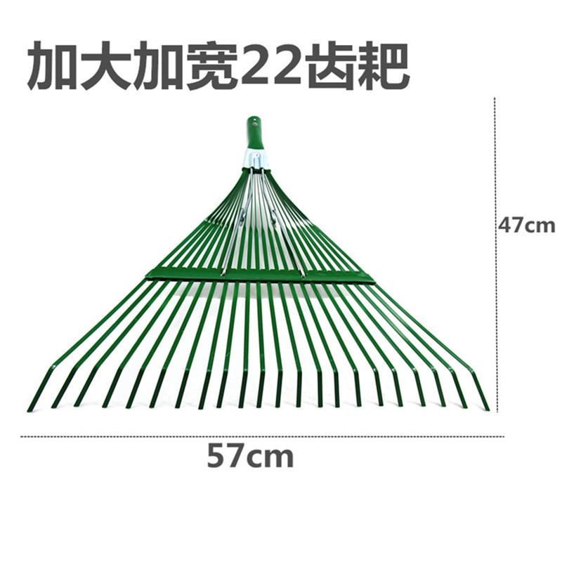 メーカー卸売草すくい 22 歯すくい木製ハンドル枯れ葉すくい鋼線草すくいガーデニングツールガーデンすくい|undefined