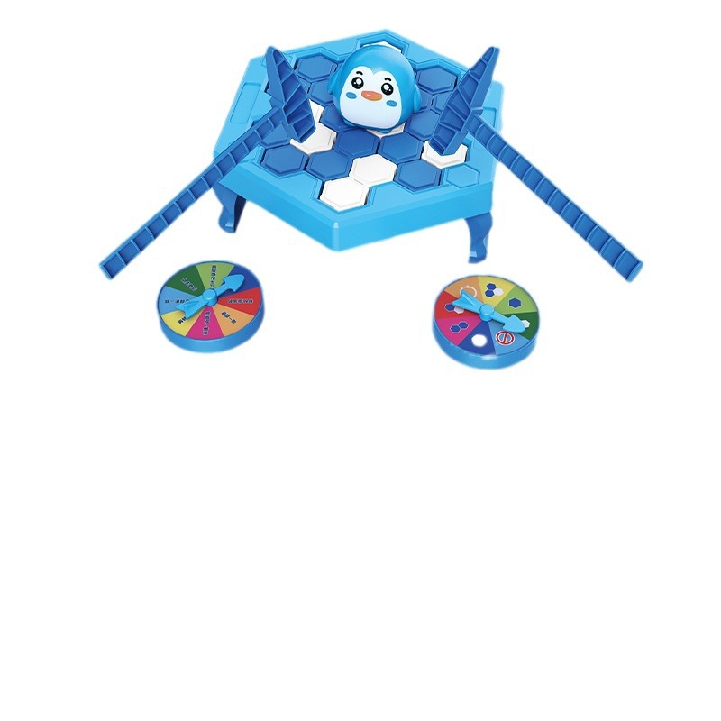 Green TikTok rescue beating penguin ice breaking table children interactive educational toys parent-child diy large board game surface
