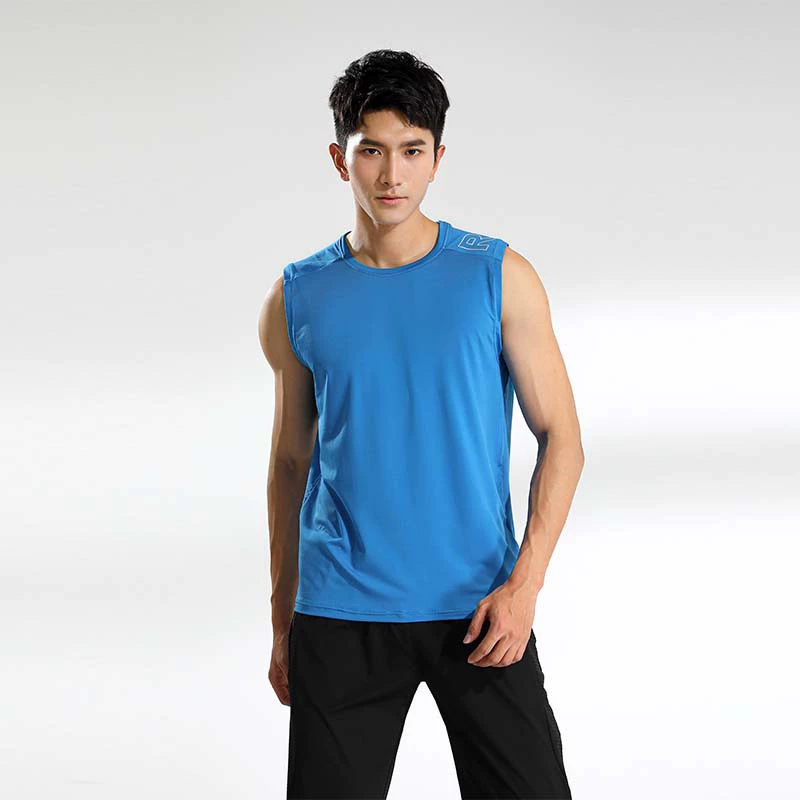 Summer quick dry sports breathable vest for training for gym sleevless, for running, loose fit