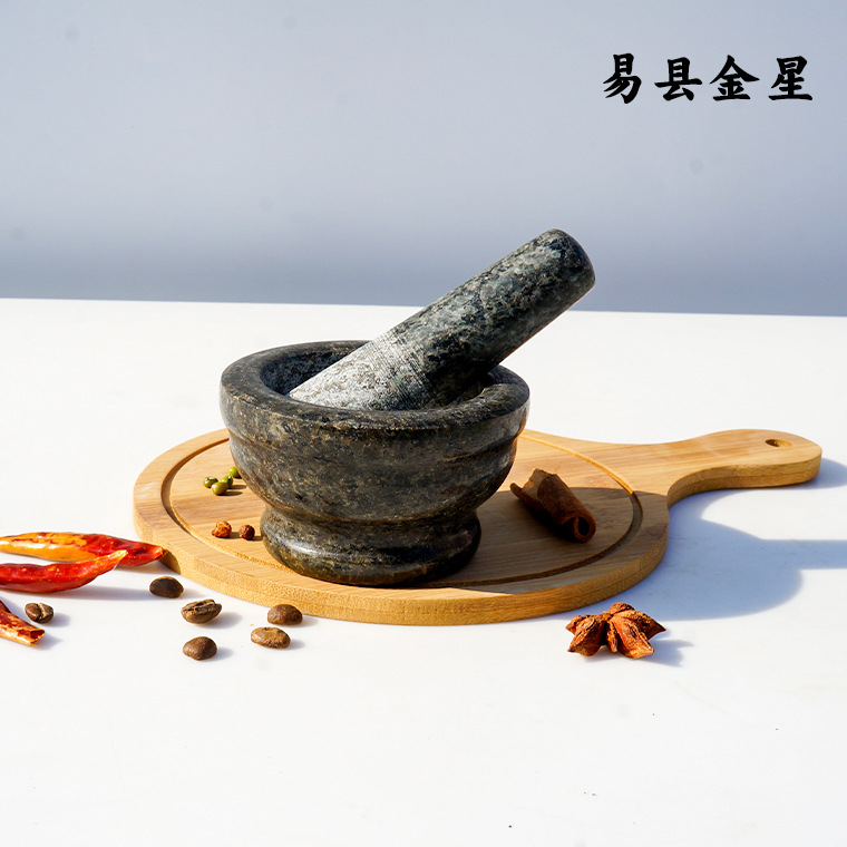 小型石臼花岗岩捣碎器 源头厂家花岗岩药片研磨器小型药材研磨|ms