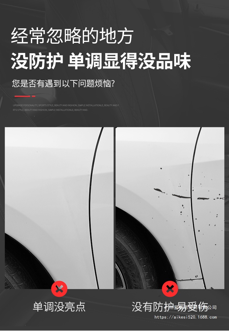 Car Modification Fender Decoration Stickers, Side Wing Shark Gill Imitation Air Vent Tpu Anti-Collision Soft Rubber Universal