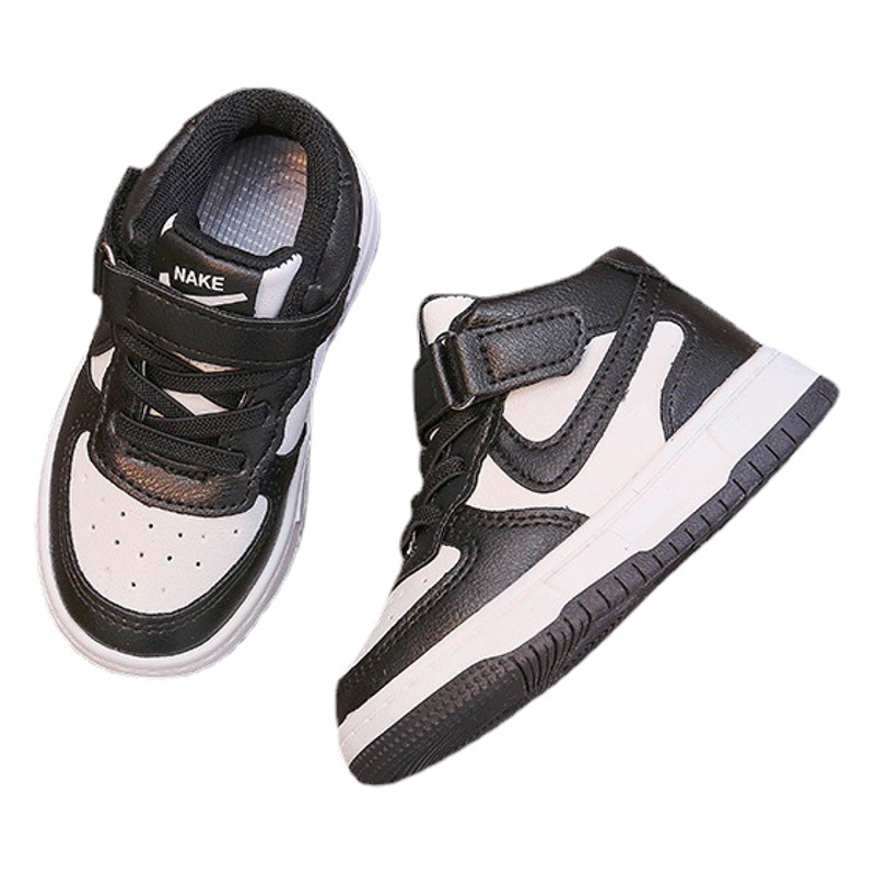 2022 zapatillas de deporte mid-Top para niños Zapatillas de deporte casuales clásicas para niños Zapatos blancos mid-Top para niñas Zapatos de bebé