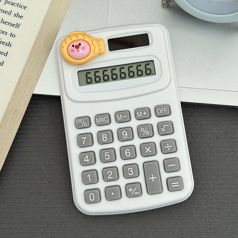Calculadora de dibujos animados lindo creativo estudiante cultura de oficina producto de alto valor mini computadora portátil al por mayor