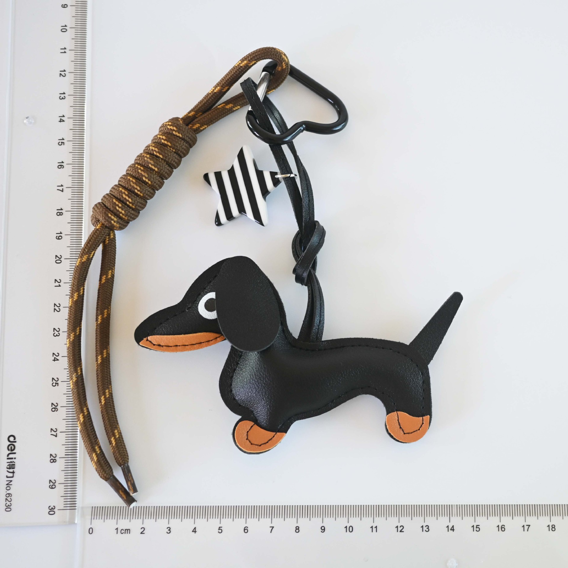 1 Piece Quantity Holiday, Daily Occasion Pu Leather Material 1 Piece Cartoon Dog Pu Leather Keychain