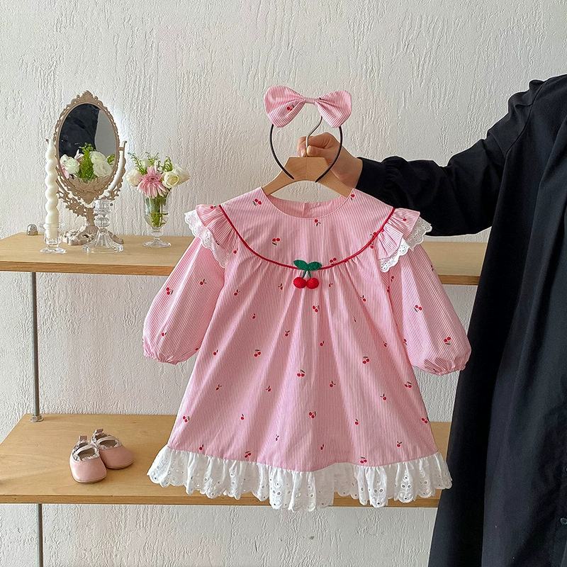 Детский комбинезон, с длинными рукавами, боди, милое платье, осень