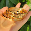 Manufacturer's direct bracelet does not drop color round 30OM bracelet engraving bangles bracelet