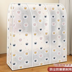 ハンガーダストカバー家庭用床置きハンガーダストカバー布透明吊り下げ式服カバーコート収納カバー保護