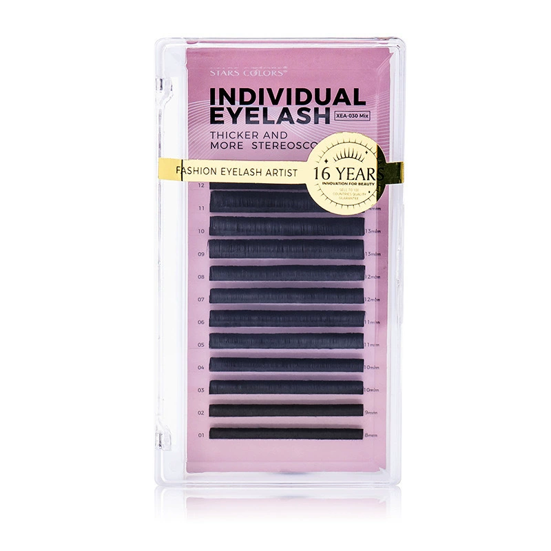 False eyelashes звездный цвет наглядный плотный мягкий наращивания ресниц