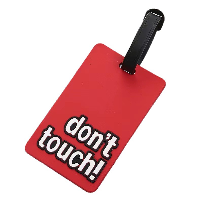 Kreative Gepäckanhänger aus weichem Gummi, hochwertige PVC-Gepäckanhänger, Taschenzubehör_voghion.com