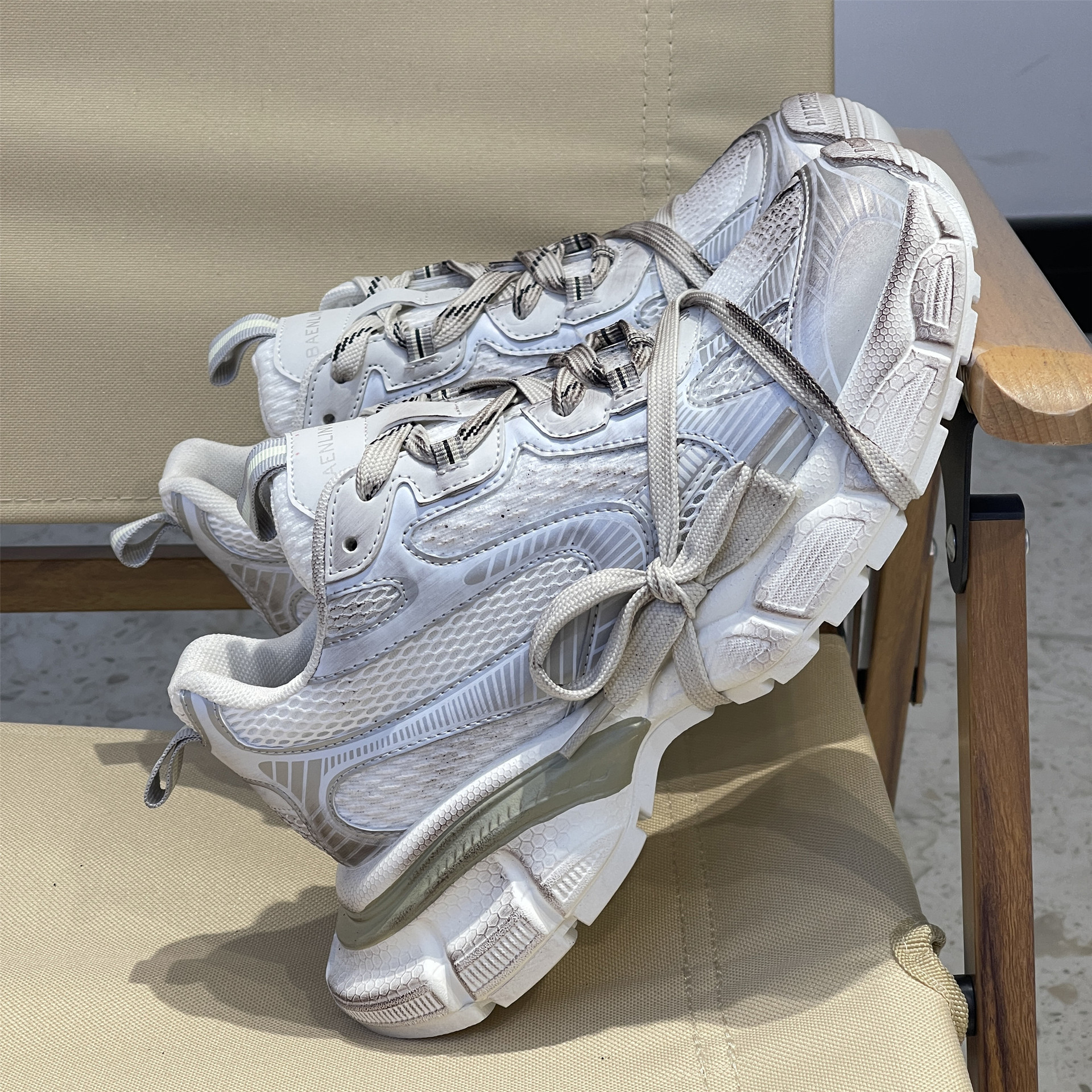 2023 New Parisian Daddy Shoes, Taller, Platform Sneakers, Casual, Distressed, retro, couples, men's and women's shoes_voghion.com