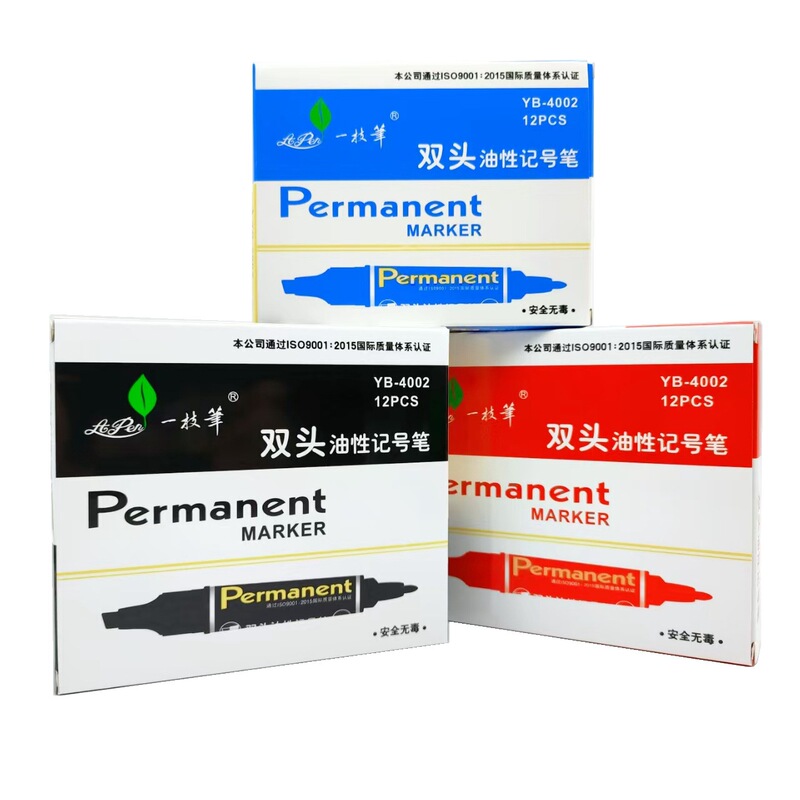 Wholesale Marker Oil-based Double-headed Marker Pen A Pen 4002 Quick-drying Big-headed Pen Logistics Marker Number Pen