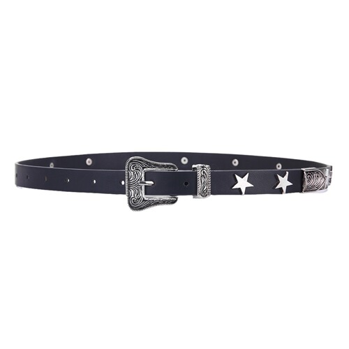Individual Design Star Accessory Belt for Women, New Style, Versatile, Retro Denim Belt with Punk Style Decoration for Women