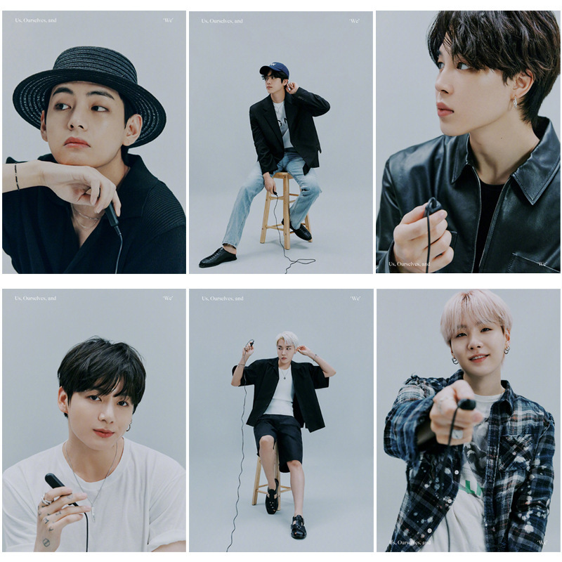 防 弹 us，ourselves，and‘we’概念预告照同款海报 不干胶贴纸