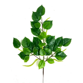 仿真植物水青冈叶绿植假树叶水青杠树叶园林工程造景装饰厂家批发