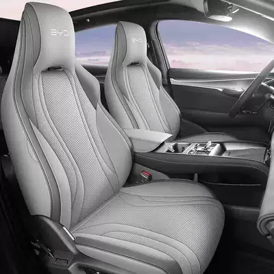 Modelə uyğun (Original) oturacaq örtükləri — Version, All-Inclusive Four-Season Cushions - textured-gray-standard-edition-note-the-model-year-front-row-fully-covered-rear-row-partially-covered