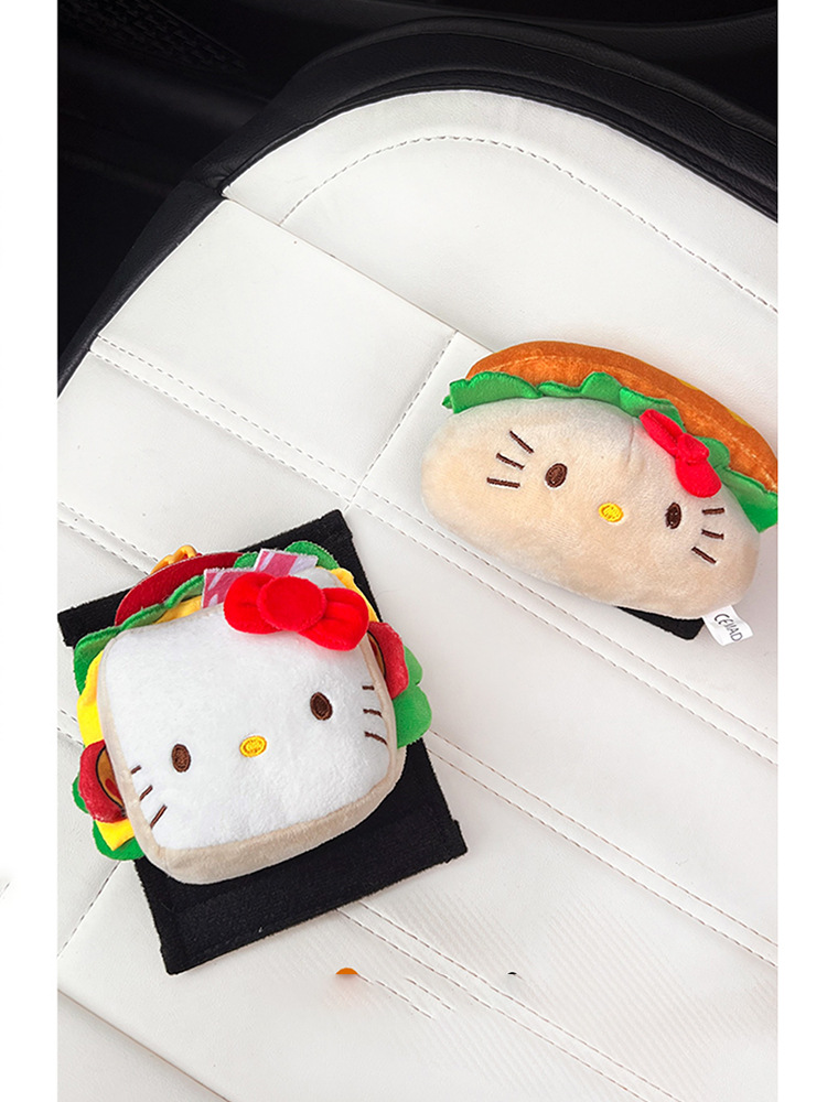 New Cute Hot Dog Kitty Car Door Handle Cover Car Handle Protection Roof Armrest Cover Car Decoration