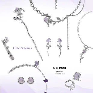 Серьги (M.H ACC) 925 серебряная игла, китайский минимализм, маленький дизайн, деликатный подарок