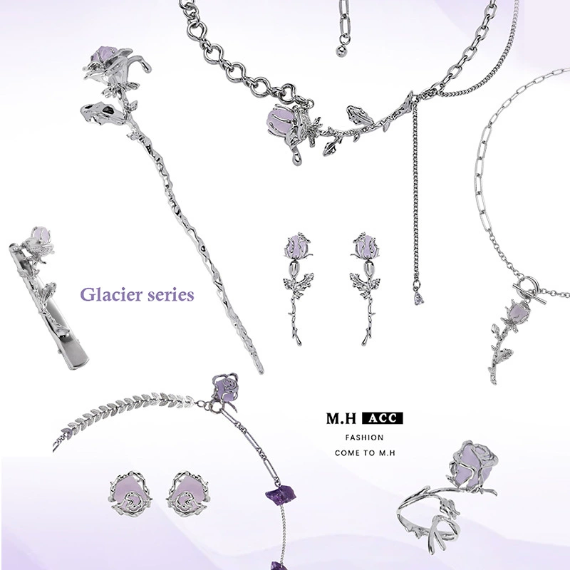 Серьги (M.H ACC) 925 серебряная игла, китайский минимализм, маленький дизайн, деликатный подарок