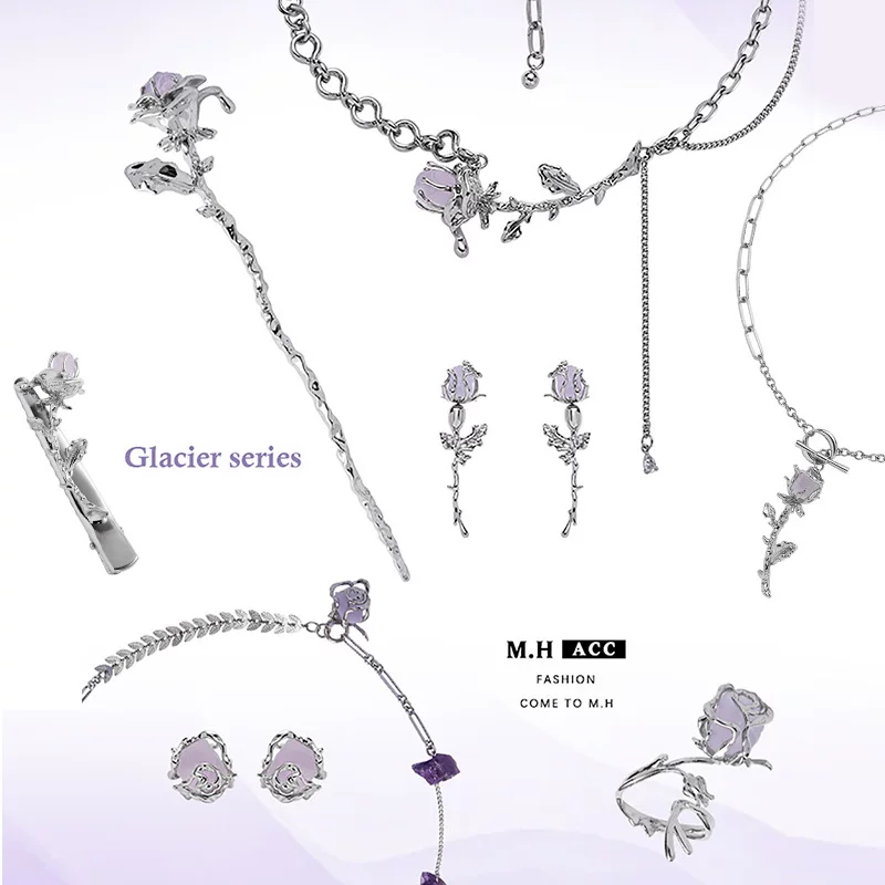 Серьги (M.H ACC) 925 серебряная игла, китайский минимализм, маленький дизайн, деликатный подарок