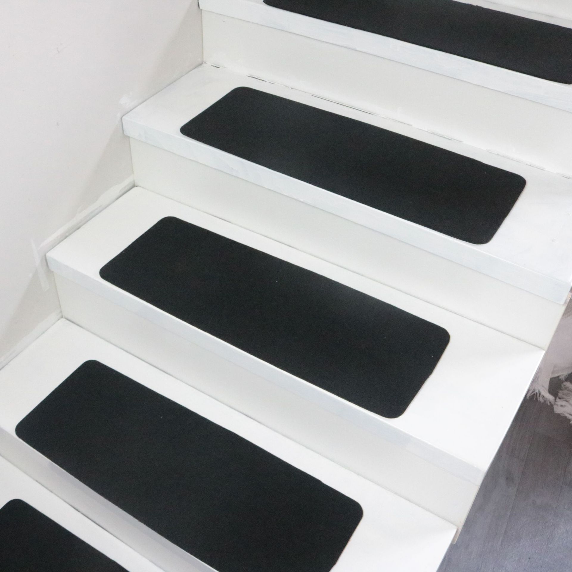 Escalera paso estera autoadhesiva antideslizante alfombra hogar mudo pie estera paso comercial fieltro simple color sólido