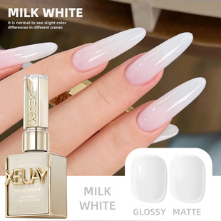 Egg White Nail Glue 2025 New Fashion Color Milk White White White White Radiant Nail Glue Special Phototherapy Glue