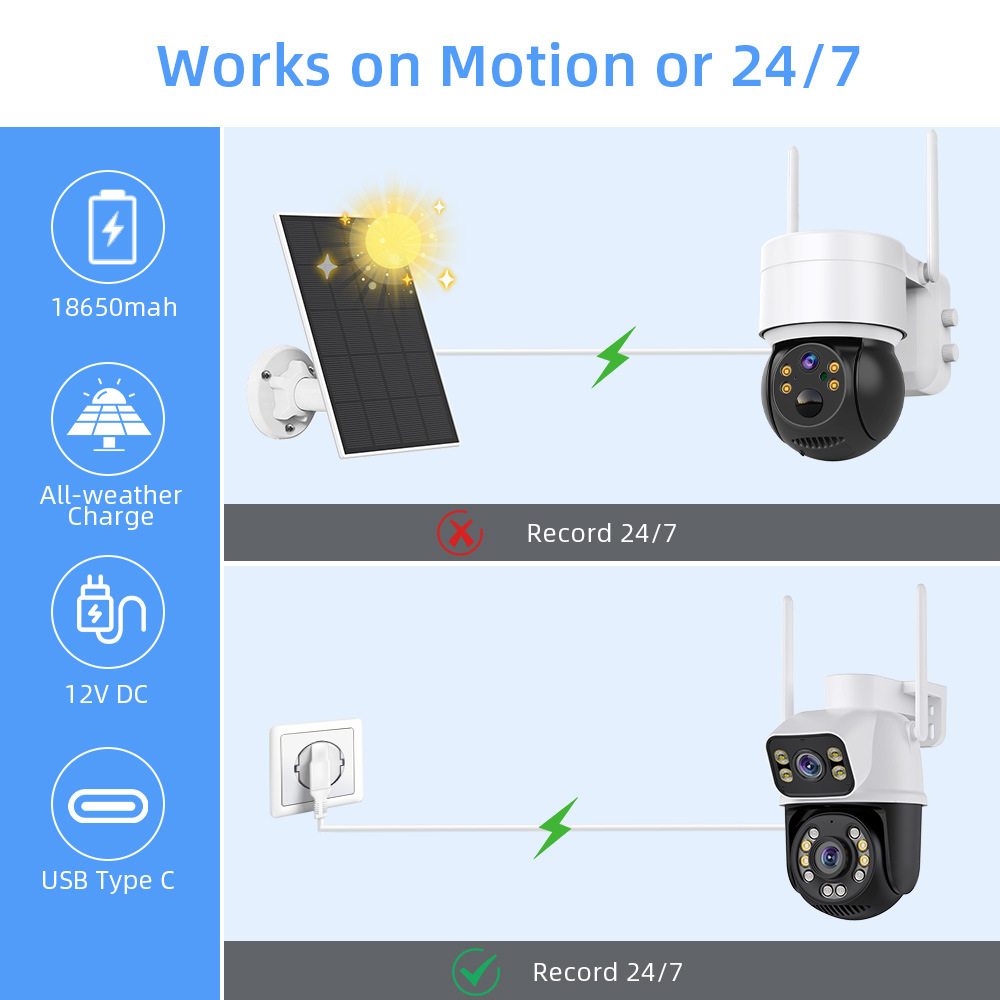 ICSEE 8MP WiFi NVR Seti Çift Lens PTZ IP Kamera 8CH Akıllı Ev Gece Görüşü