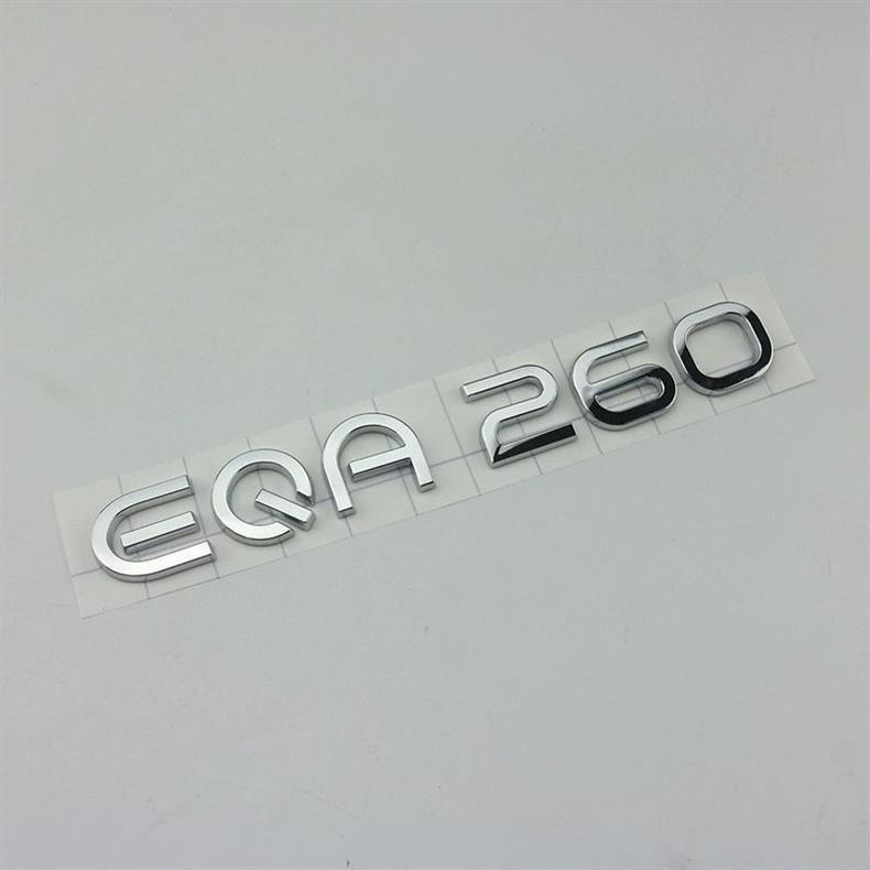 Mercedes-Benz EQA260, EQB350, EQC400, EQE, and EQS450 car emblems and letter-number decals, 580 car stickers