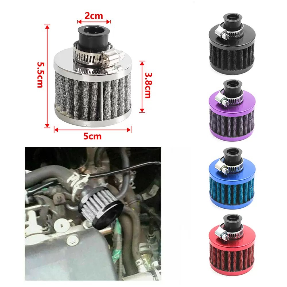 Cross-Border Hot-Selling Car Air Filter 12mm Small Mushroom Head Universal High-Efficiency Air Filter for Car Modification