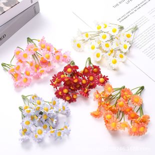 Simulated flower single piece daisy diy handmade material forest headdress material silk flower garland simulated chrysanthemum fake flower