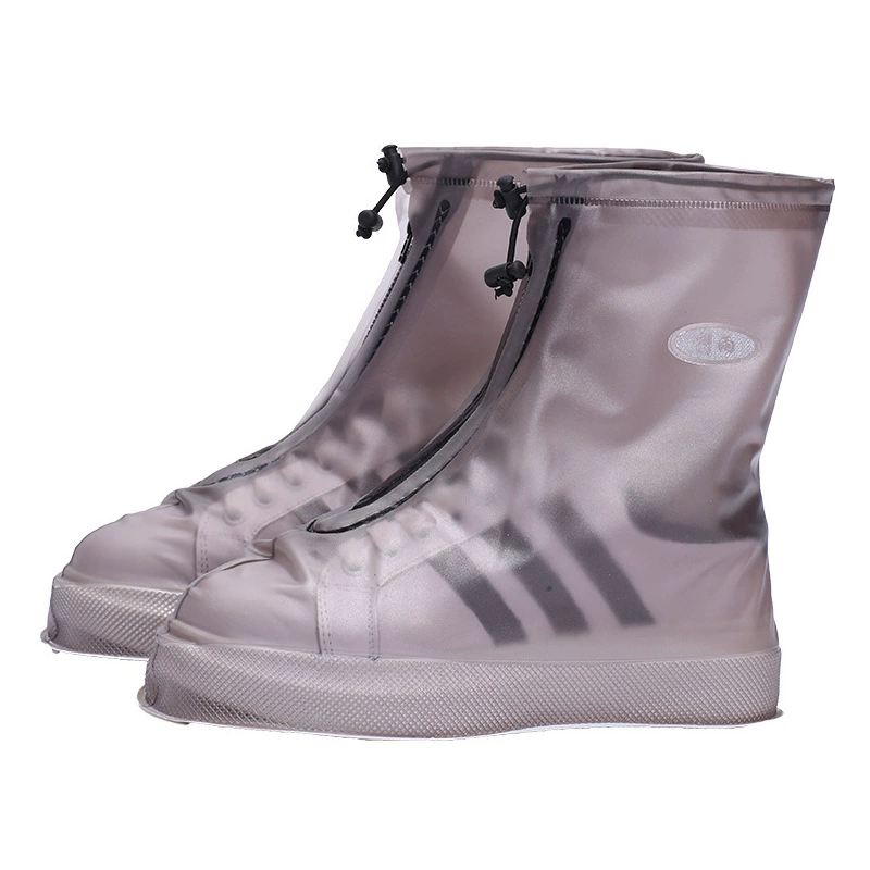 Non-slip shoe covers for men and women with zipper, mid-length