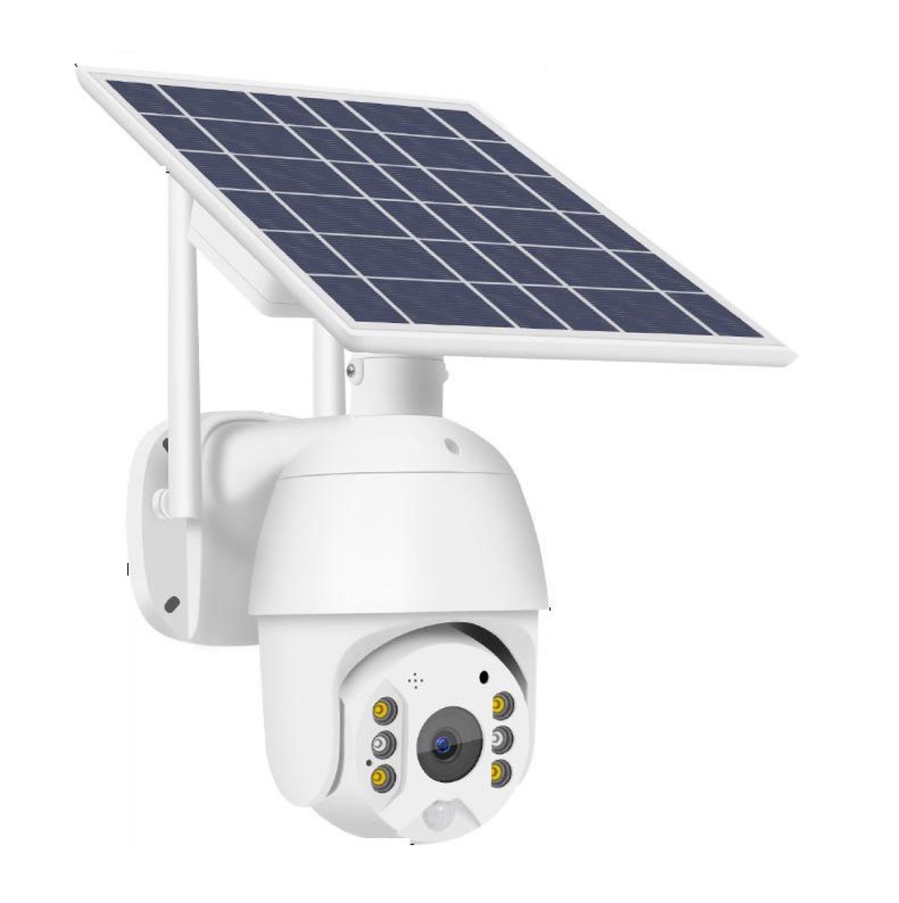 wifi / 4G插卡太阳能摄像头UBOX 旋转球机1080p 无网无电监控器