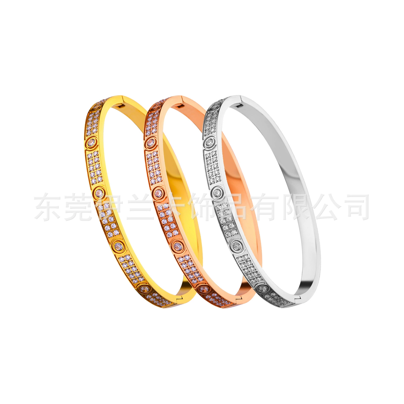 Bracelet stainless steel for beloved, light luxury style, 18 carat