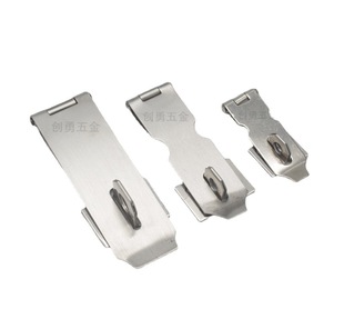 Factory direct stainless steel lock card 2.5 inch 3.5 inch 4 inch buckle padlock door and window hardware accessories