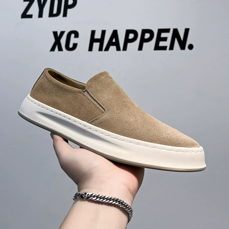 Мужские летние кроссовки больших размеров 2025 года, трендовые, в корейском стиле, универсальные, повседневные, на толстой подошве, интернет-хит.