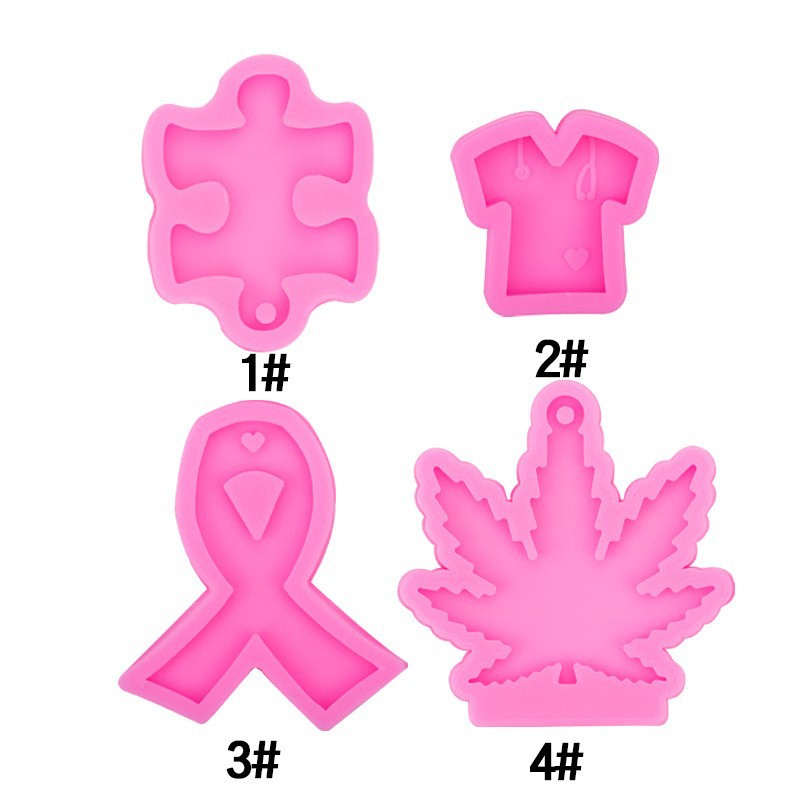 Hoja de arce llavero colgante cristal epoxi molde de silicona bufanda rompecabezas colgante joyería bolso modelo de decoración