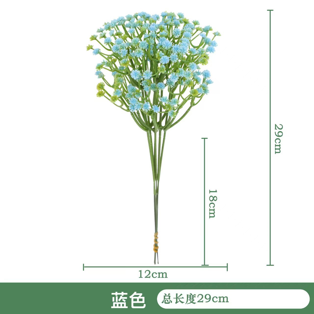 Simulación transfronteriza de una sola rama completa de flores de flores de plástico decoración de boda flores de mano